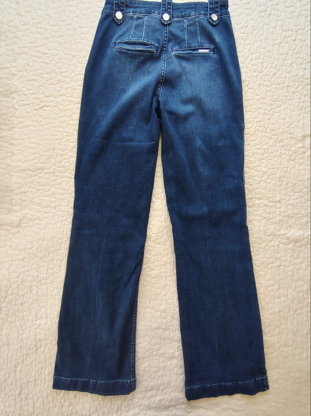 White House Black Market Navy Denim Pants Size 25. - Picture 6 of 11